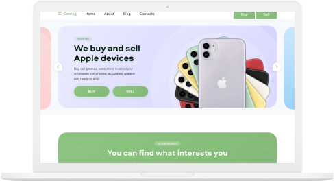 Creation of an online store for Apple technology - photo №3